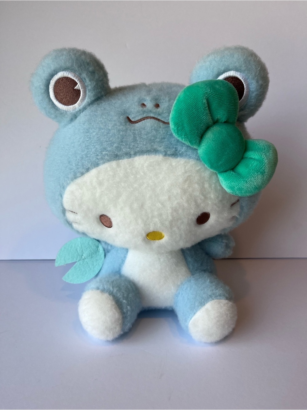NWT Hello Kitty By Sanrio Blue Frog Costume Plush